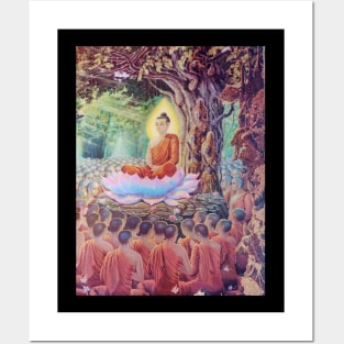 Buddha spreading light Posters and Art